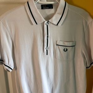 White Fred Perry Polo